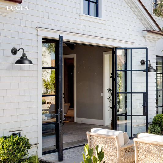 12" Industrial Dome Metal Wall Sconce