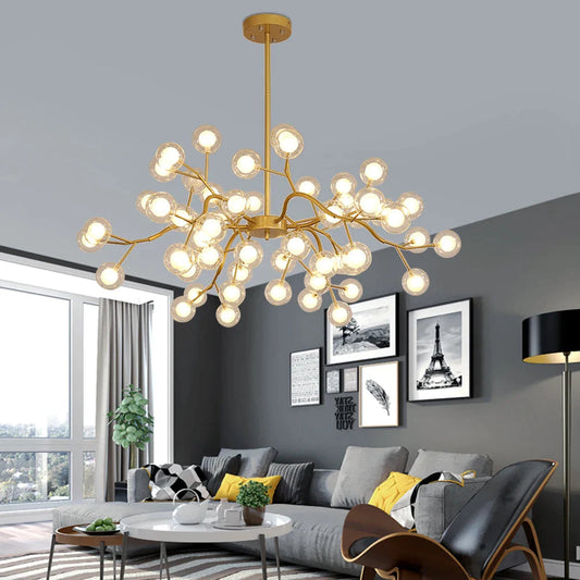 Firefly Tree Branch Chandelier: Stylish Kitchen & Living Room Light