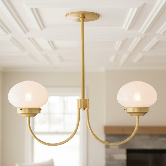Elias Contemporary Glass Globe Chandelier
