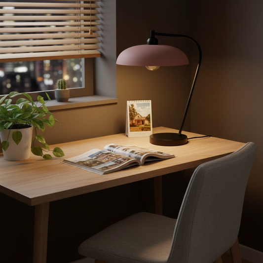 Felix Velvet Metal Vintage Table Lamp