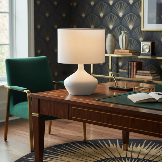 Minimalist Deco Asymmetry Sculptural Table Lamp For Bedroom