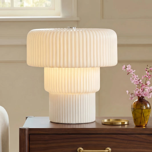 Cora Minimalist Portable Blown Glass Table Lamp