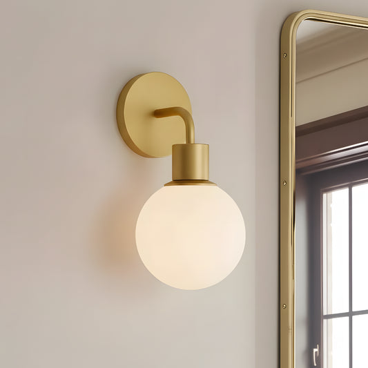 Soah Minimalist Metal Round Multiple Style LED Wall Sconce