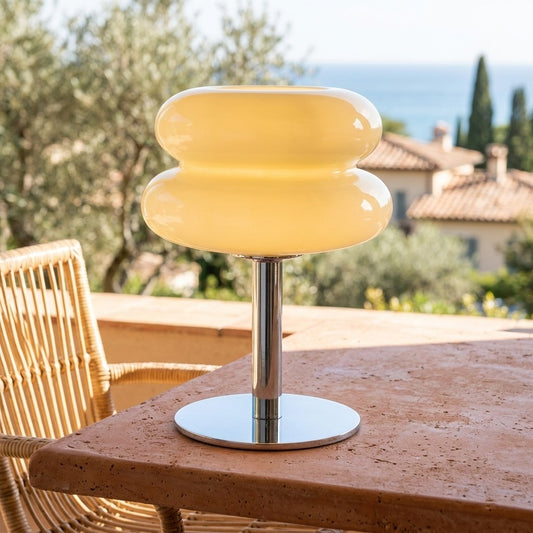 Neelley Modern Bauhaus Glass Table Lamp