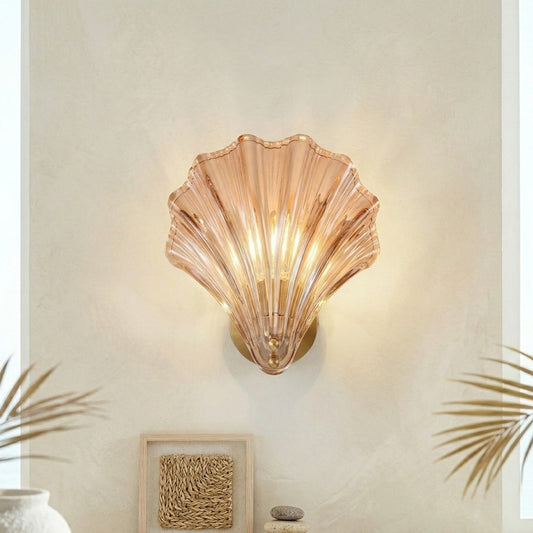 Rheia Modern Creative Shell Glass Wall Sconce