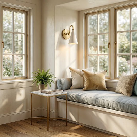 Modern Tapered Cone Shade Vanity Wall Sconce