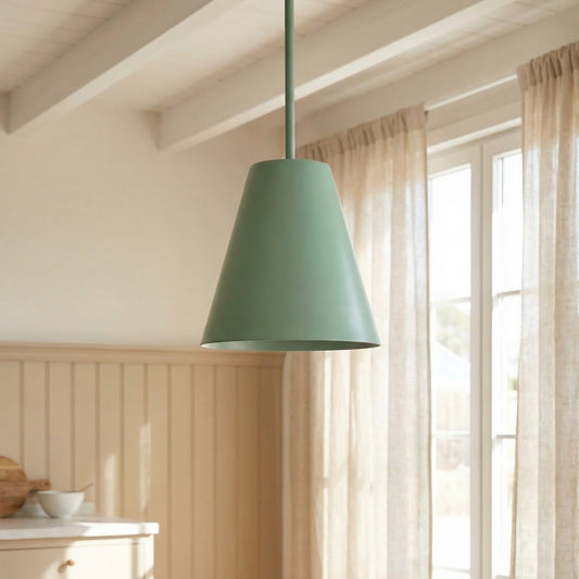 Nordic Minimalist Matte Color Cone Pendant Light