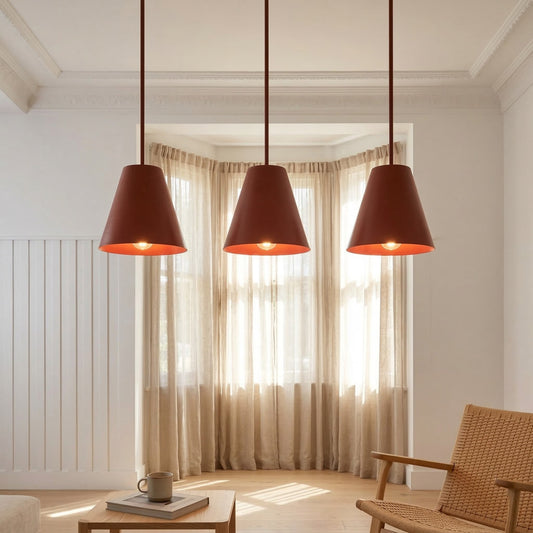Nordic Minimalist Matte Color Cone Pendant Light