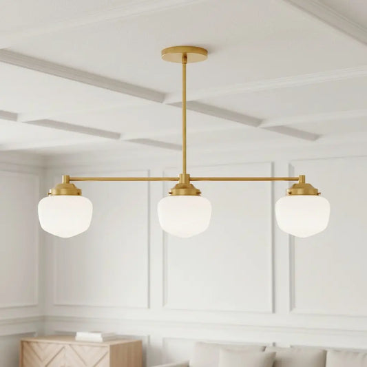 Renly Modern Linear Metal Globe Chandelier