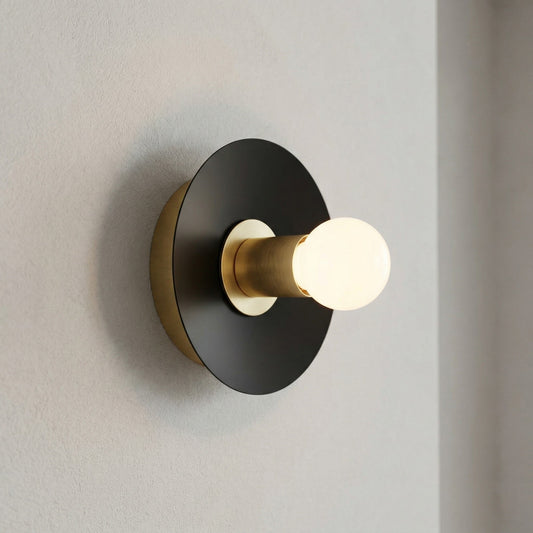 Mid-Century Modern Brushed Copper Wall Light