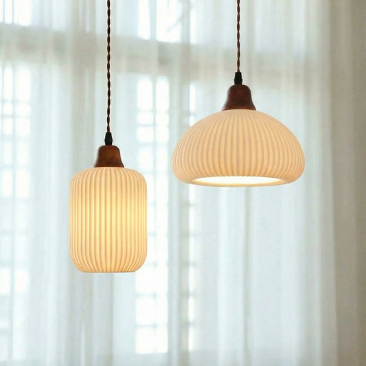 Blythe Nordic Ceramic Lantern Pendant Light