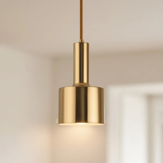 Luna Gleaming Modern Gold Pendant Light
