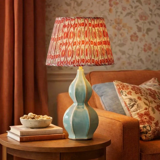Lolia Vintage Ceramic Gourd Base Table Lamp