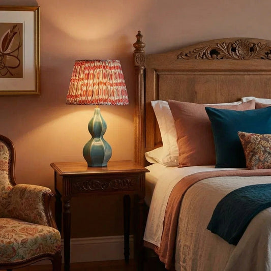 Lolia Vintage Ceramic Gourd Base Table Lamp