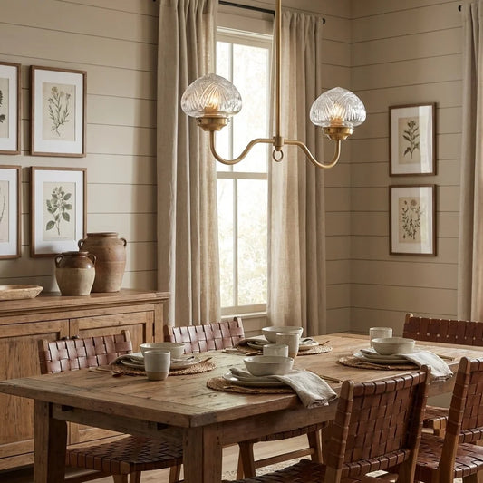 Elias Traditional Glass Metal Globe Shade Chandelier