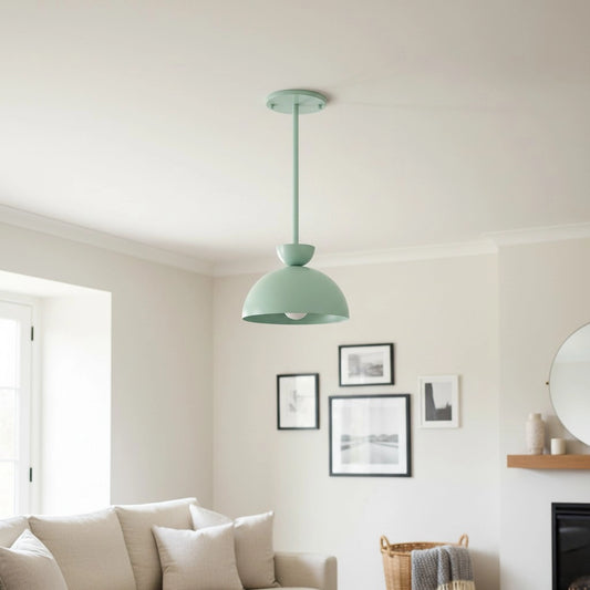 Metio Minimalist Stemmed Bowl Metal Pendant Light