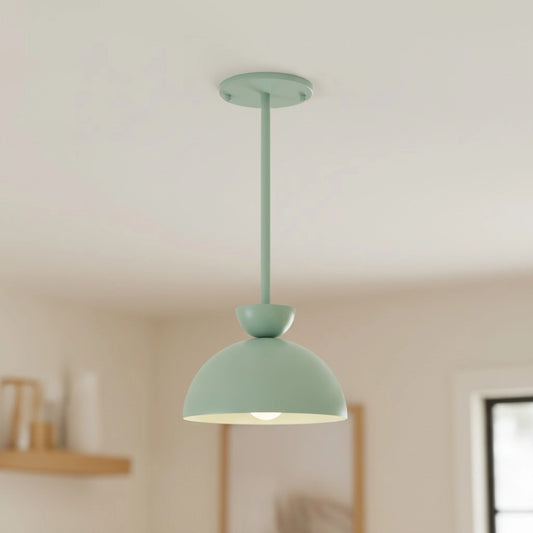 Metio Minimalist Stemmed Bowl Metal Pendant Light