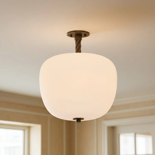 Luneth Classic Dark Bronze Flush Mount Light