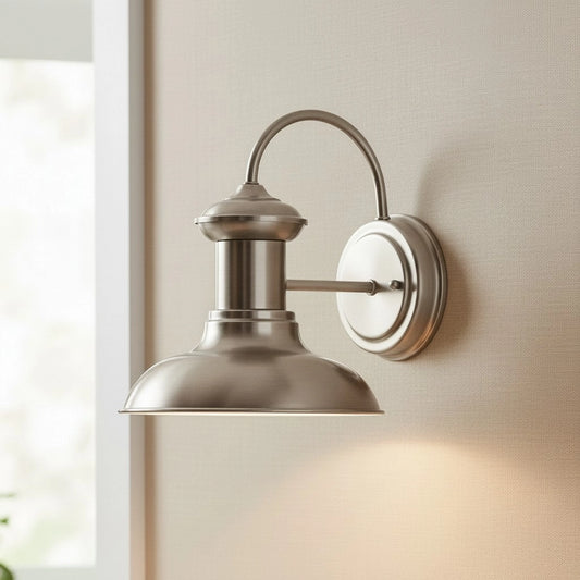 Donna Industrial Dome Metal Wall Sconce
