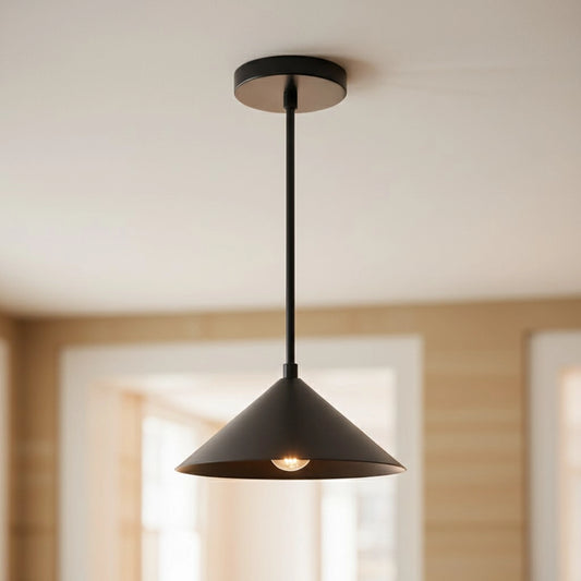 Chantell Modern Slender Cone Single Pendant Lamp