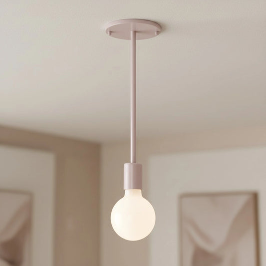 Riker Minimalist Exposed Globe Metal Pendant Light