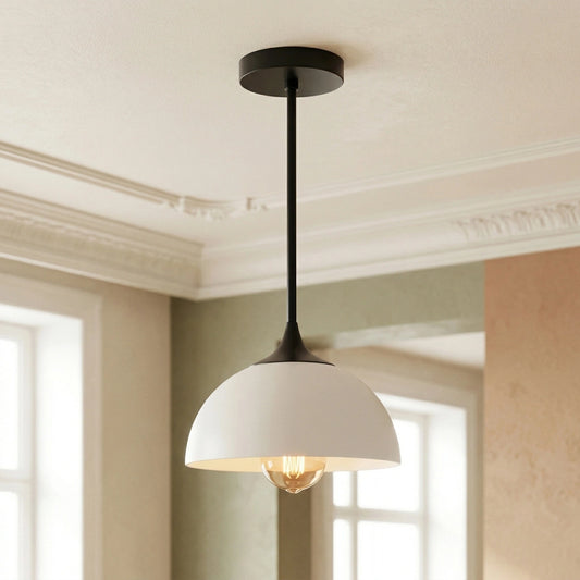 Rosina Modern Minimalist Dome Shade Metal Pendant Light