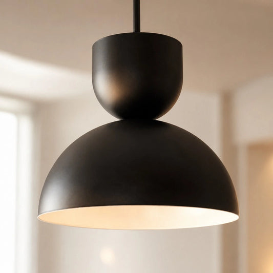 Darden Minimalist Modern Stacked Dome Metal Pendant Light