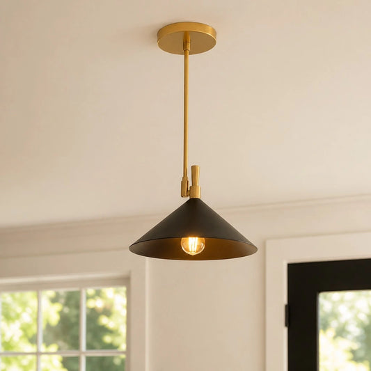 Indigo Modern Chic Slim Stem Dual Tone Pendant Light