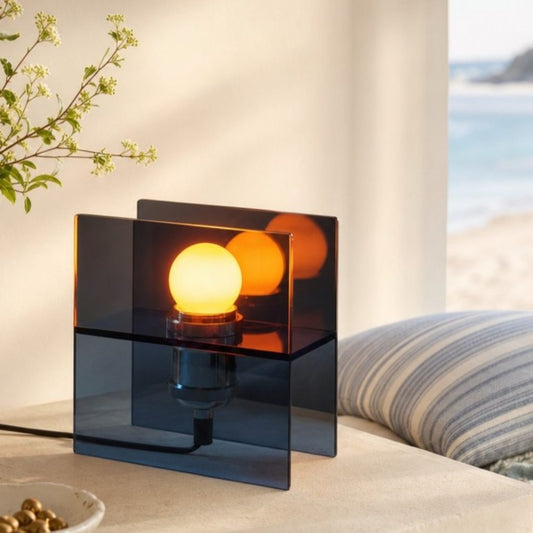 Contemporary Bauhaus Sunset Clear Table Light