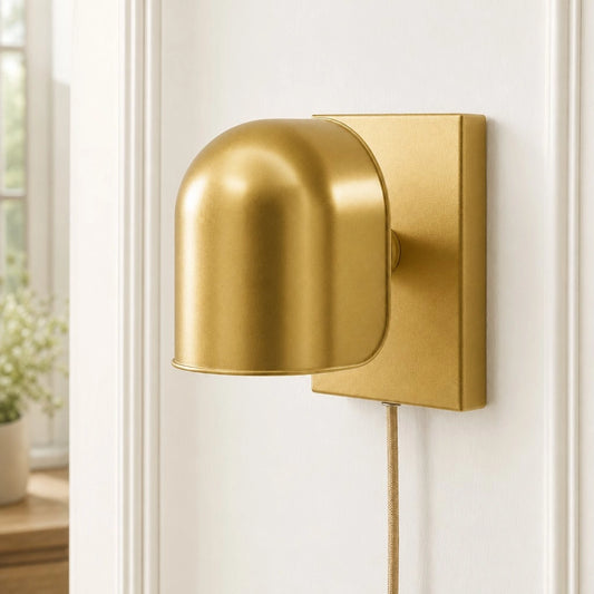 Natalie Retro Small Dome Style Pivoting Bedside Sconce