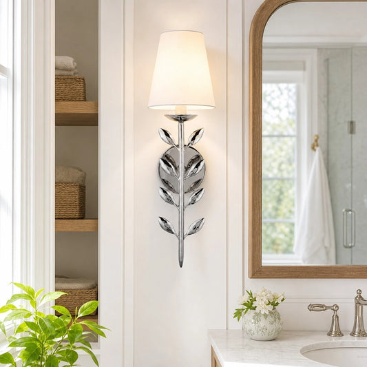 Jorwen Vintage Leaf-shaped Metal Wall Light
