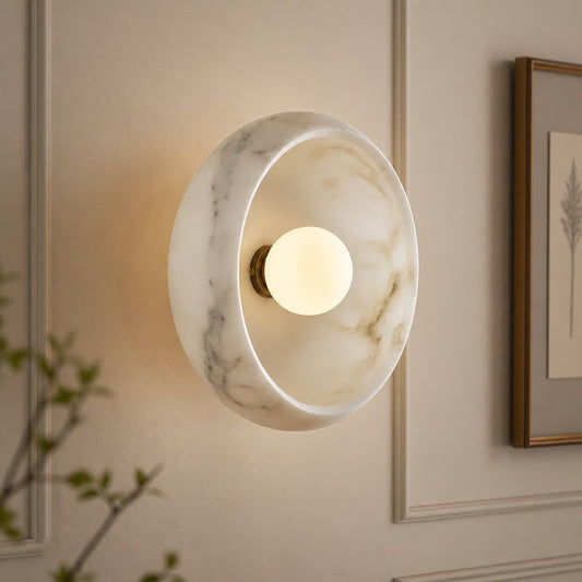 Parker Retro Round Bowl Shade Wall Sconce