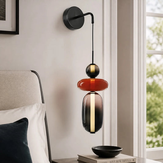 Oberon Minimalist Colored Acrylic Glass Wall Lamp