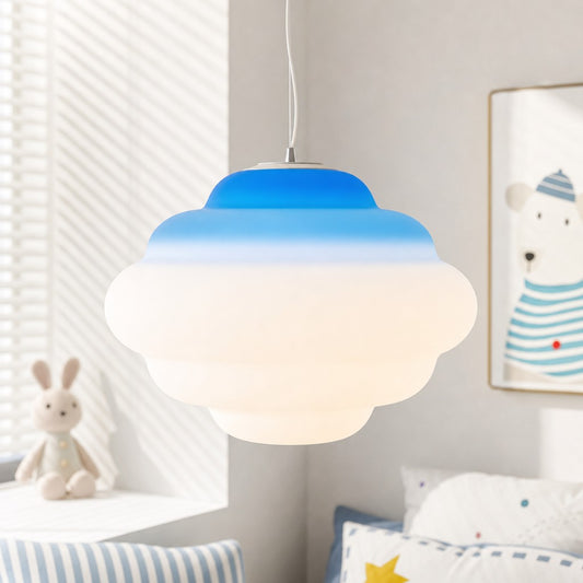 Lynk Modern Art Gradient Cloud Glass Pendant Light