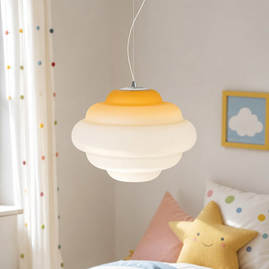 Lynk Modern Art Gradient Cloud Glass Pendant Light