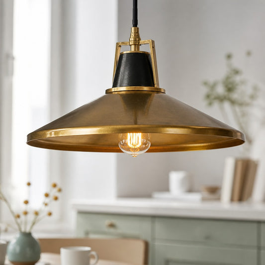 Galene Modern Mini Cone Metal Glass Pendant Light