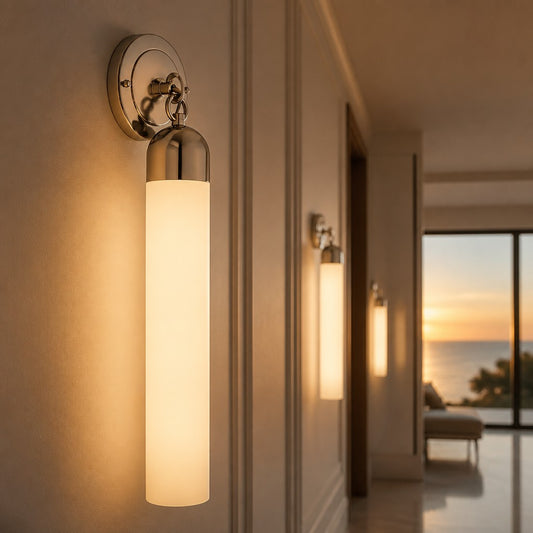 Grott Modern Elegant Cylindric Wall Sconce