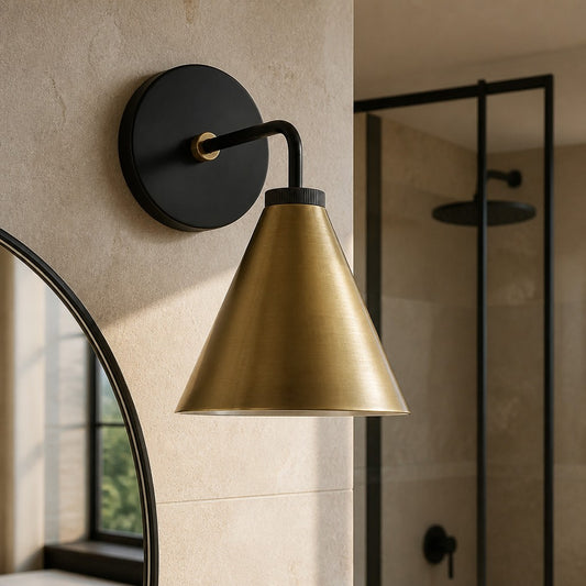 Zorya Industrial Metal Tapered Sconce