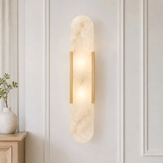 Kivela Modern Alabaster Vertical Wall Sconce