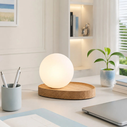 Doritha Minimalist Opaline Globe Table Lamp