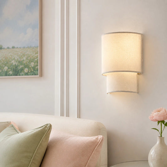 Irylen Modern Fabric Rechargeable Touch Wall Sconce