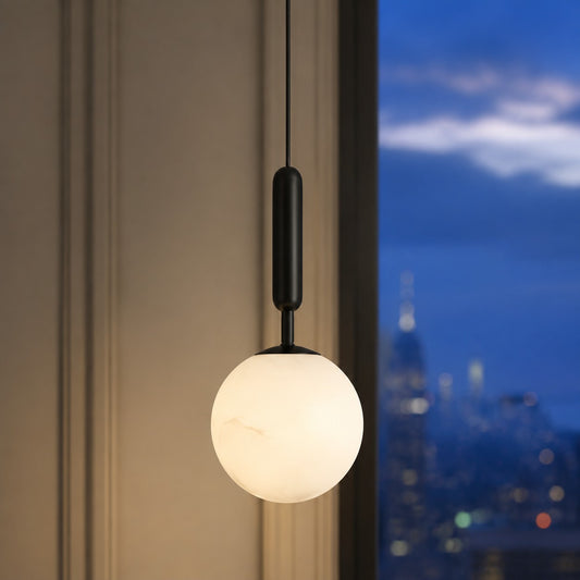 Corintha Modern Multi-Light Globe Alabaster Pendant Lamp