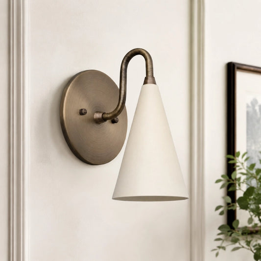 Ythara Modern Tapered Cone Shade Vanity Wall Sconce