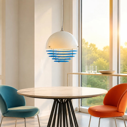 Boren Bauhaus Sunset Glass Pendant Light