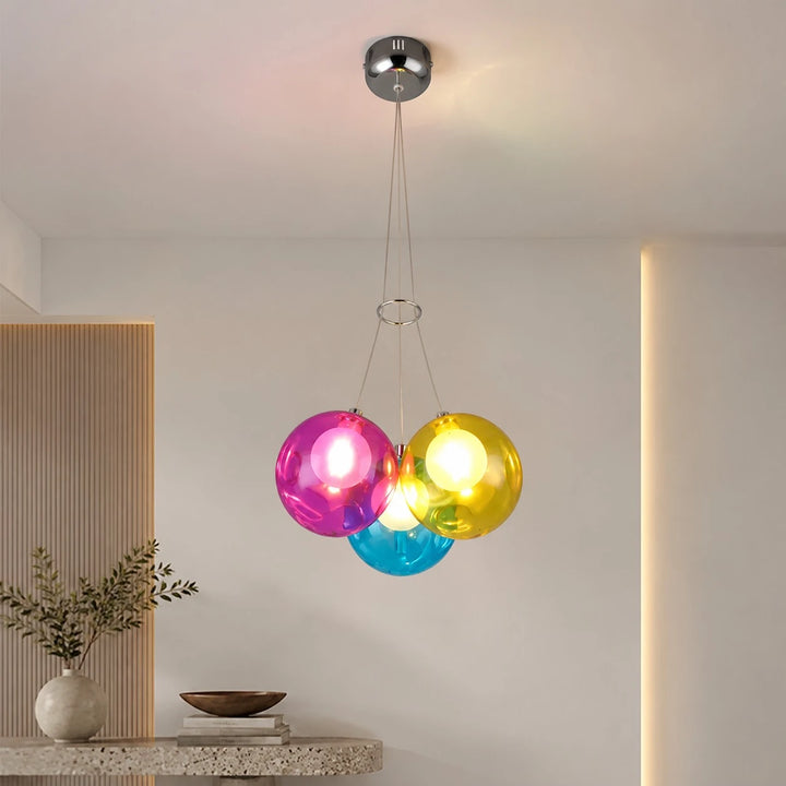 Modern Glass Ball Chandelier for Living Room, Store, Office, Dining Table
