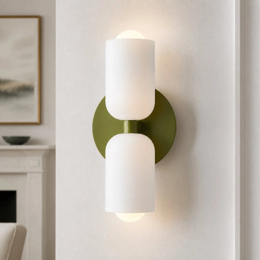 Rera Modern Up-Down Glass Wall Sconce