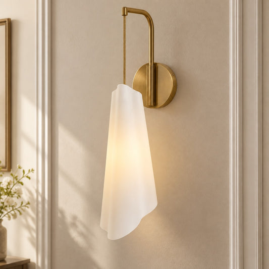 Faelara Modern Minimalist Ceramic Tapered Wall Lamp