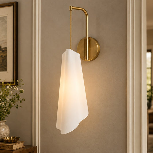 Faelara Modern Minimalist Ceramic Tapered Wall Lamp
