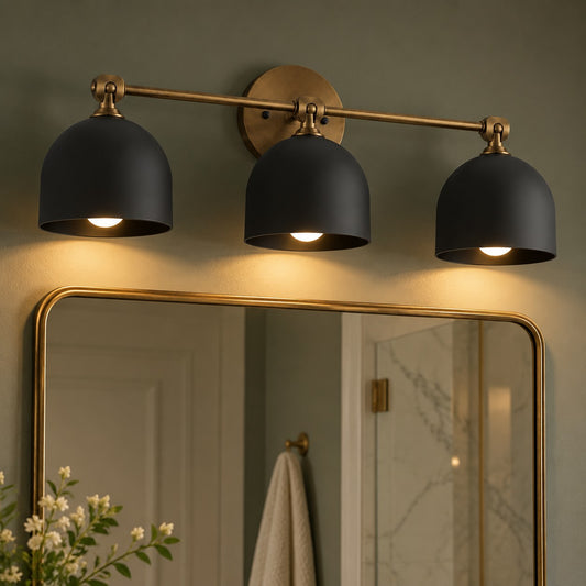 Hestin Vintage 180° Adjustable Metal Dome Bathroom Vanity Wall Sconce
