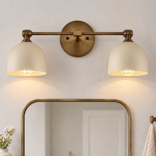 Hestin Vintage 180° Adjustable Metal Dome Bathroom Vanity Wall Sconce